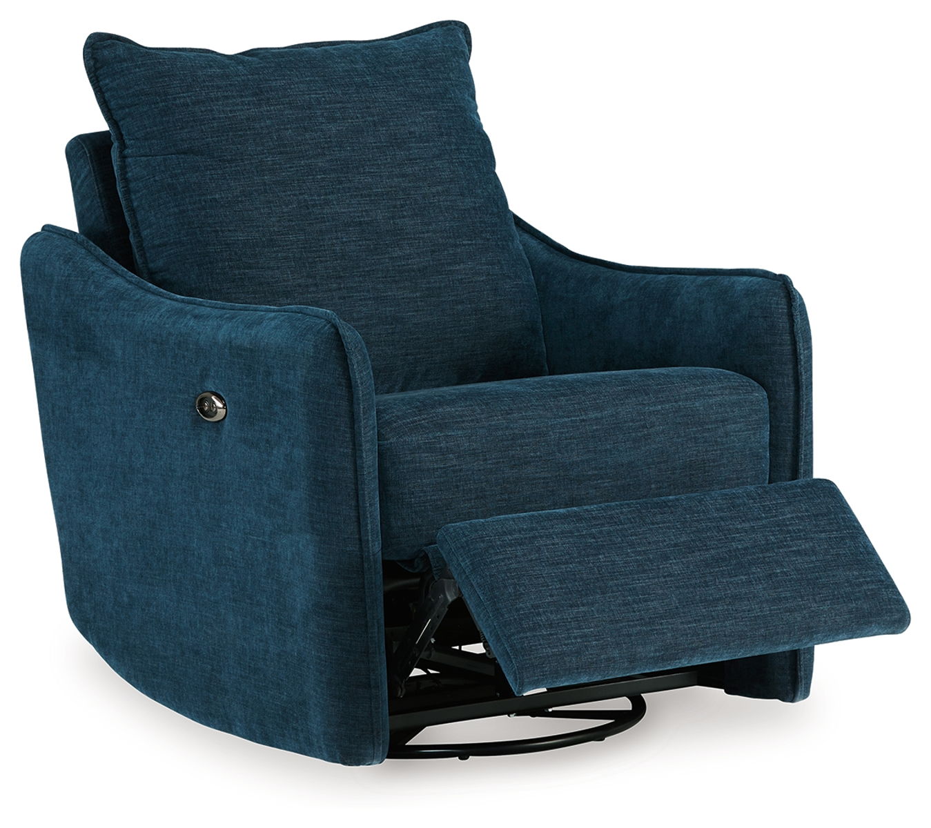 Mcburg - Swivel Power Recliner - Navy - Image 7