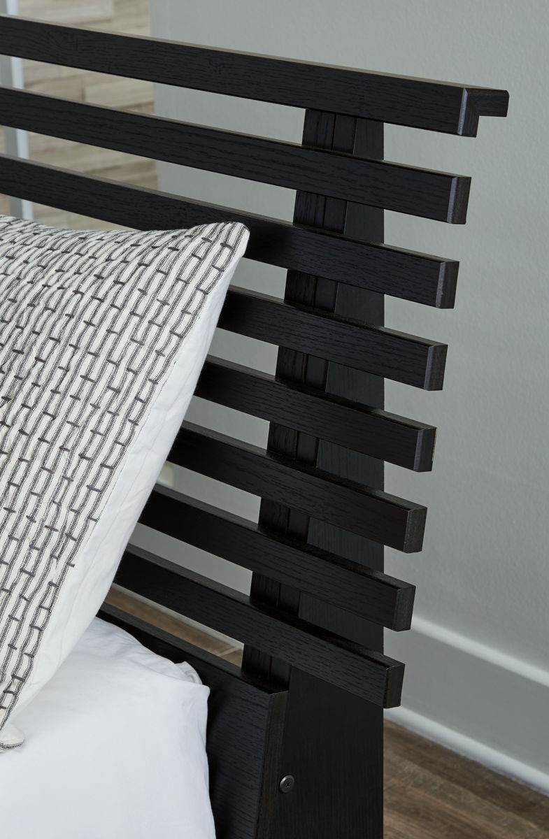 Danziar - Full Slat Headboard - Black - Image 4