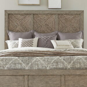 Skyview Lodge - King Panel Headboard - Cobblestone