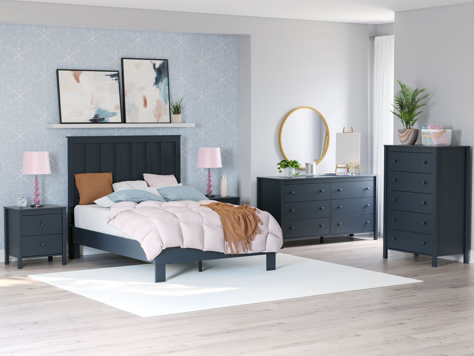 Simmenfort - Platform Bed With Panel Headboard - Image 19