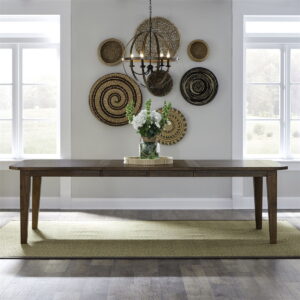 Hearthstone Ridge - Rectangular Leg Table - Dark Brown