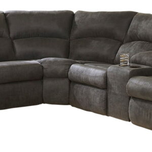 Tambo - Right Arm Facing Loveseat With Console 2 Pc Sectional - Pewter