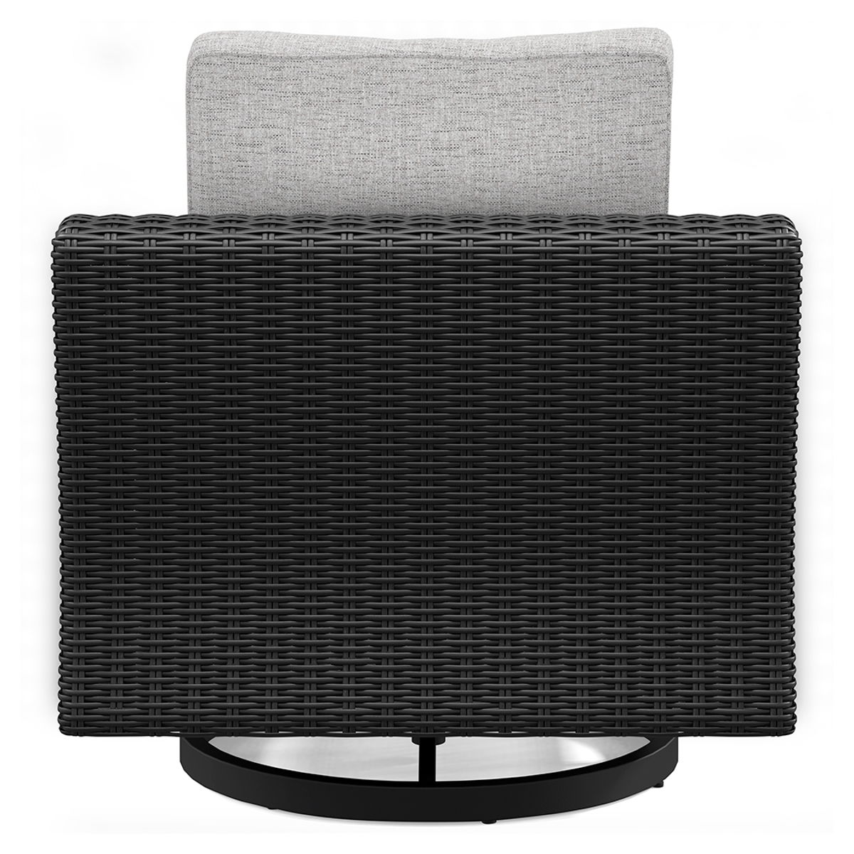 Beachcroft - Swivel Lounge Chair - Black / Light Gray - Image 4