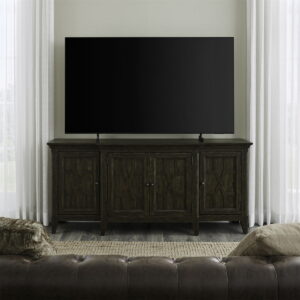 Paradise Valley - 76" TV Console - Saddle Brown