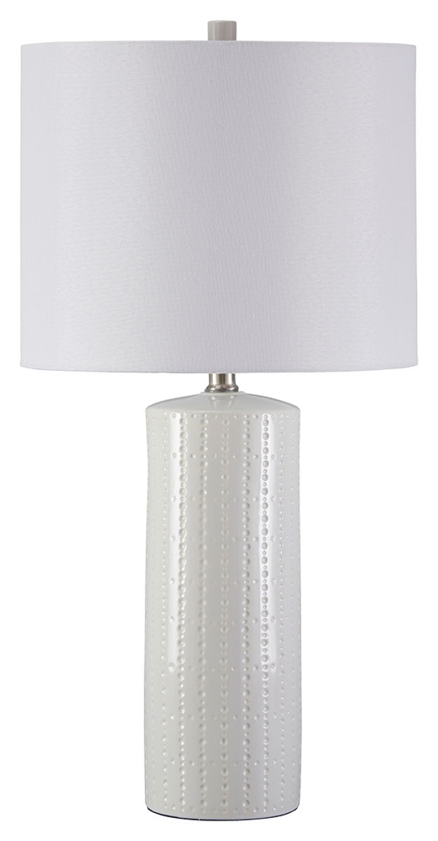 Steuben - Ceramic Table Lamp (Set of 2) - White - Image 3
