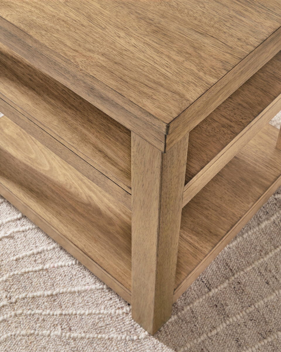 Wittenmyer - Rectangular End Table - Natural / Black - Image 2