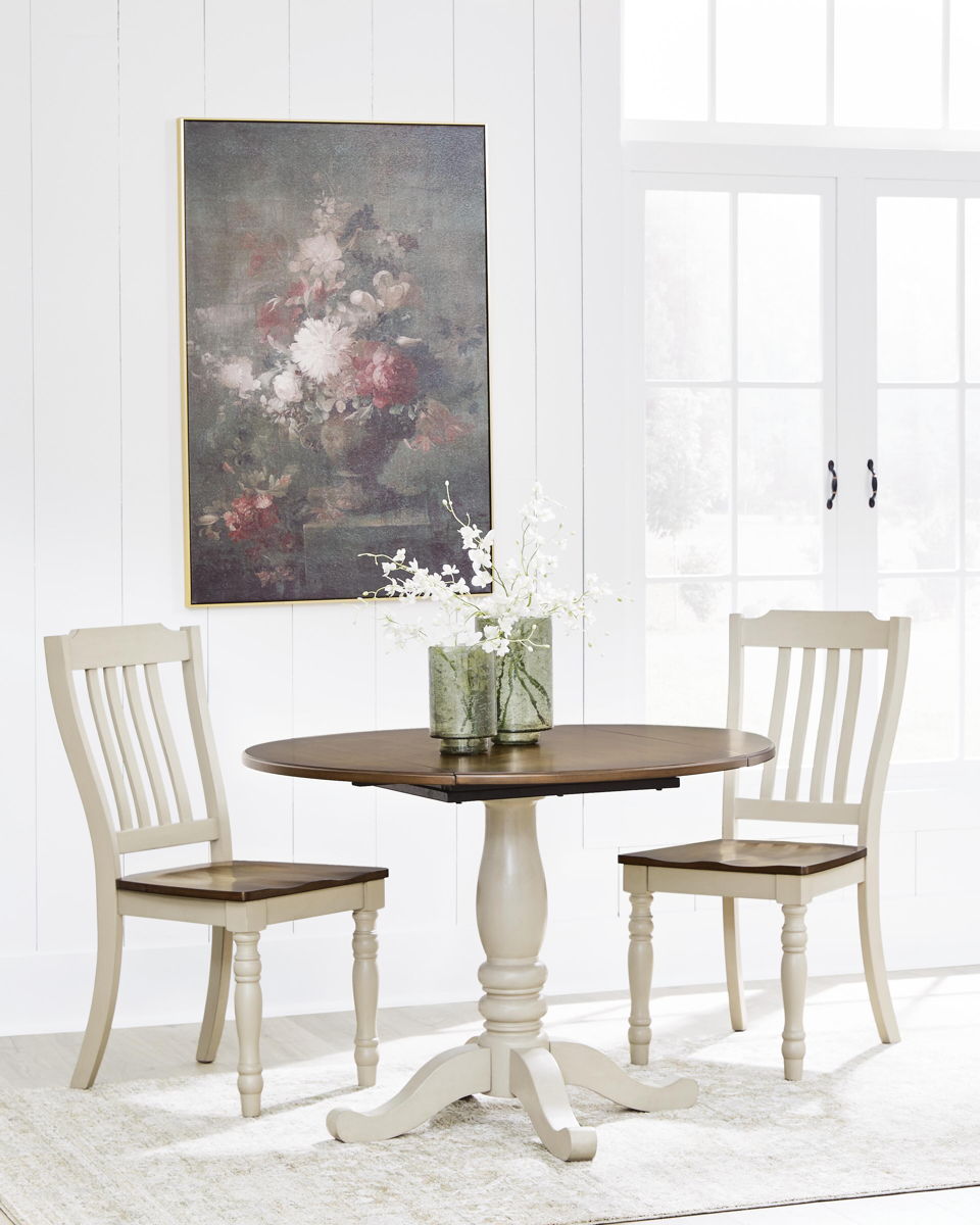Wirloni - Dining Room Side Chair (Set of 2) - Antique White / Brown - Image 6