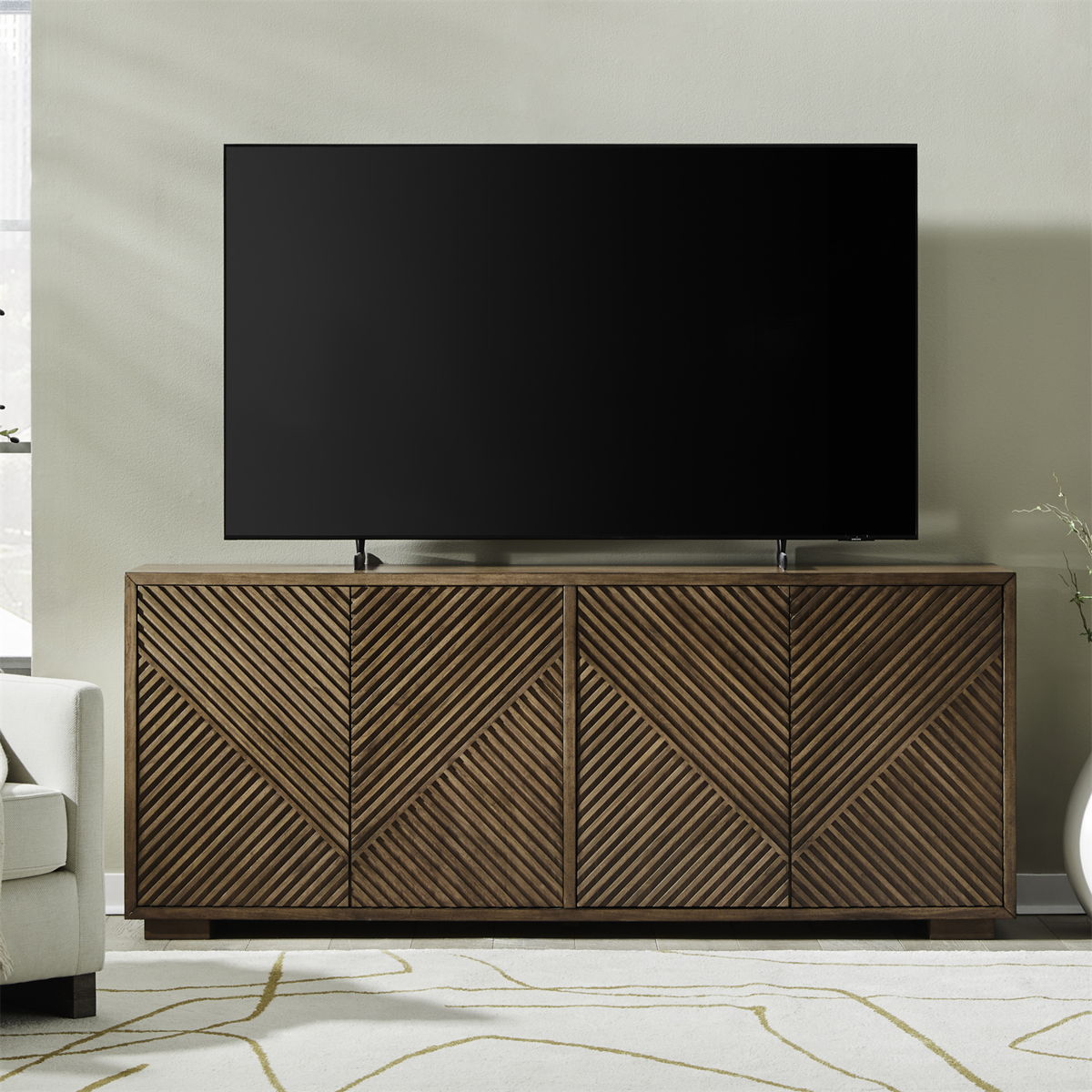 Easton - 82" TV Console - Urban Bronze
