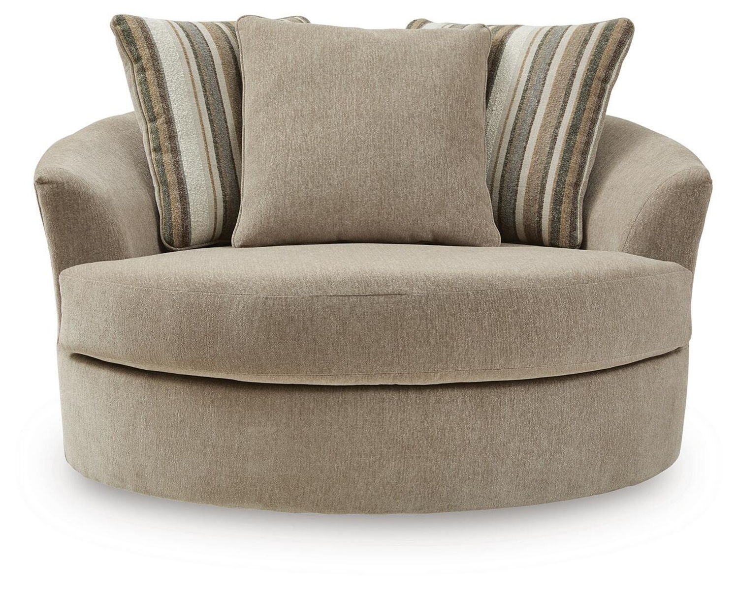 Linenhause - Oversized Swivel Accent Chair - Dune - Image 4