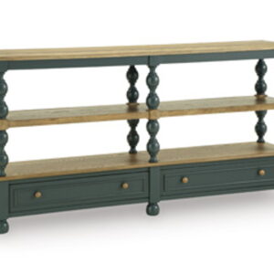 Finnworth - Console Sofa Table - Blue / Brown
