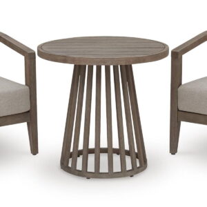 Joy Lagoon - Outdoor Chairs With Cushions/Table (Set of 3) - Beige