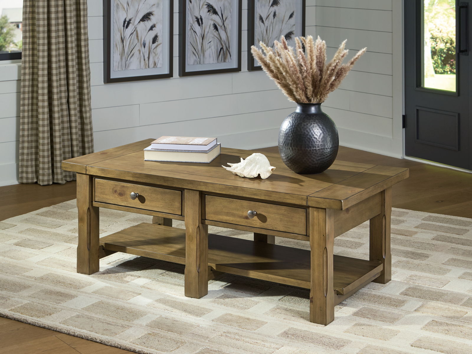 Vandenmore - Rectangular Cocktail Table - Medium Brown - Image 2