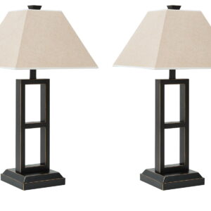 Deidra - Metal Table Lamp (Set of 2) - Black