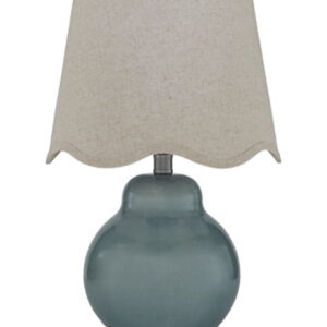 Byronburg - Ceramic Table Lamp - Blue / Beige