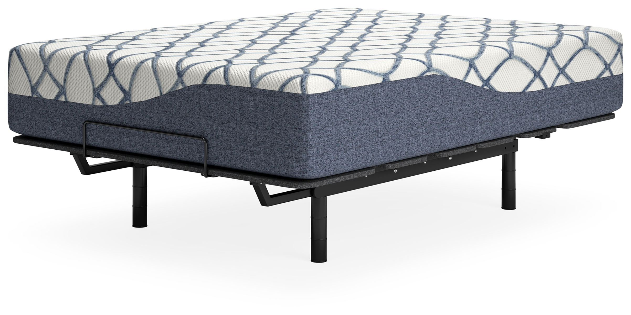 14 Inch Chime Elite 2.0 - California King Mattress - White / Blue - Image 9