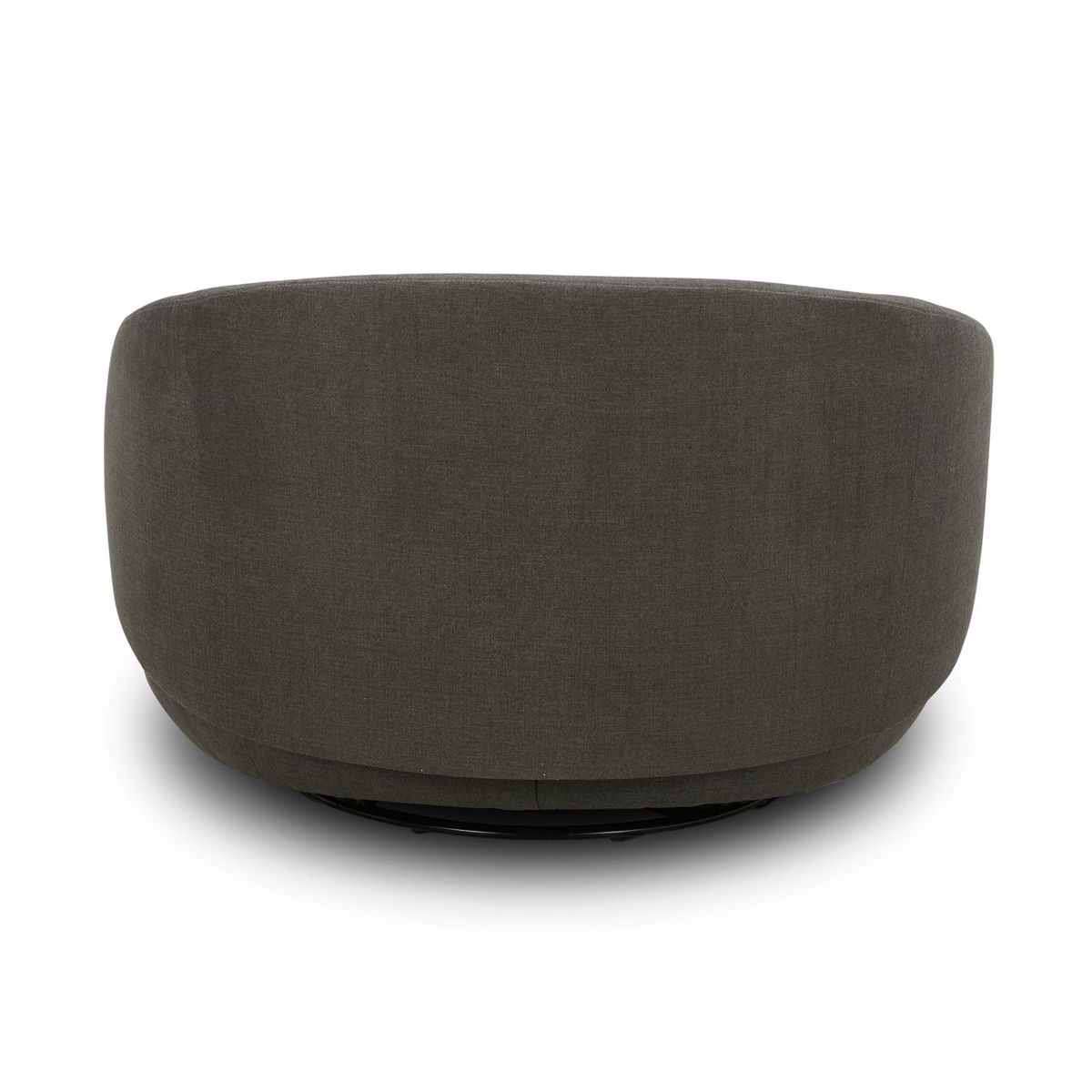Haley - Upholstered Swivel Cuddler Chair - Charcoal - Image 7