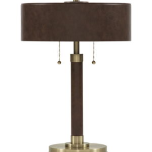 Arcmond - Metal Table Lamp - Brown / Gold Finish