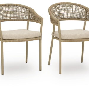 Orchard Beach - Arm Chair With Cushion (Set of 4) - Beige