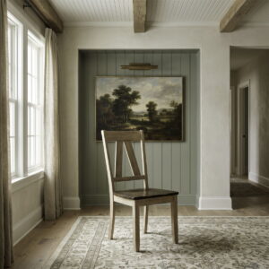 Lindsey Farm - Splat Back Side Chair - Natural & Brown