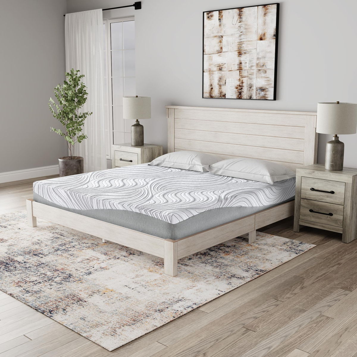 8 Inch Memory Foam - California King Mattress - White - Image 7