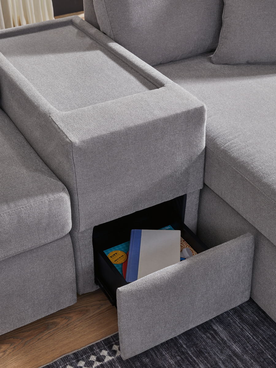 Modmax - L-Shaped Sectional - Granite - Image 9