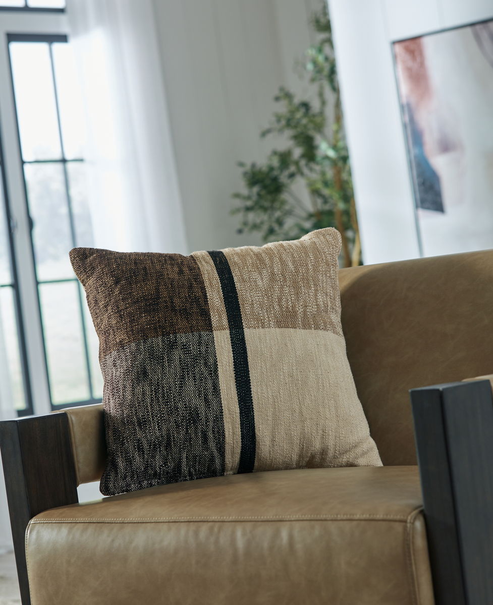 Adrielton - Pillow (Set of 4) - Black / Brown / Tan - Image 2