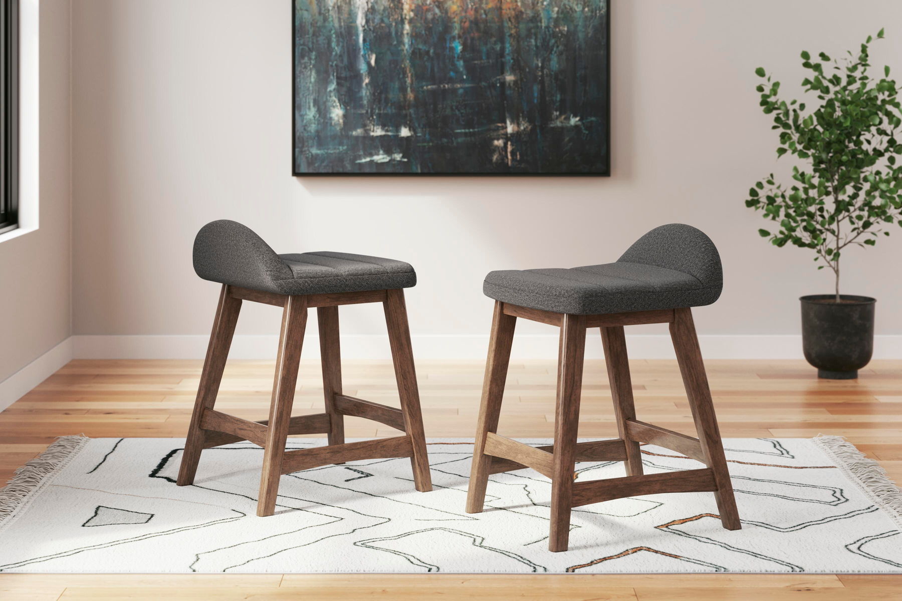 Lyncott - Upholstered Barstool (Set of 2) - Image 37