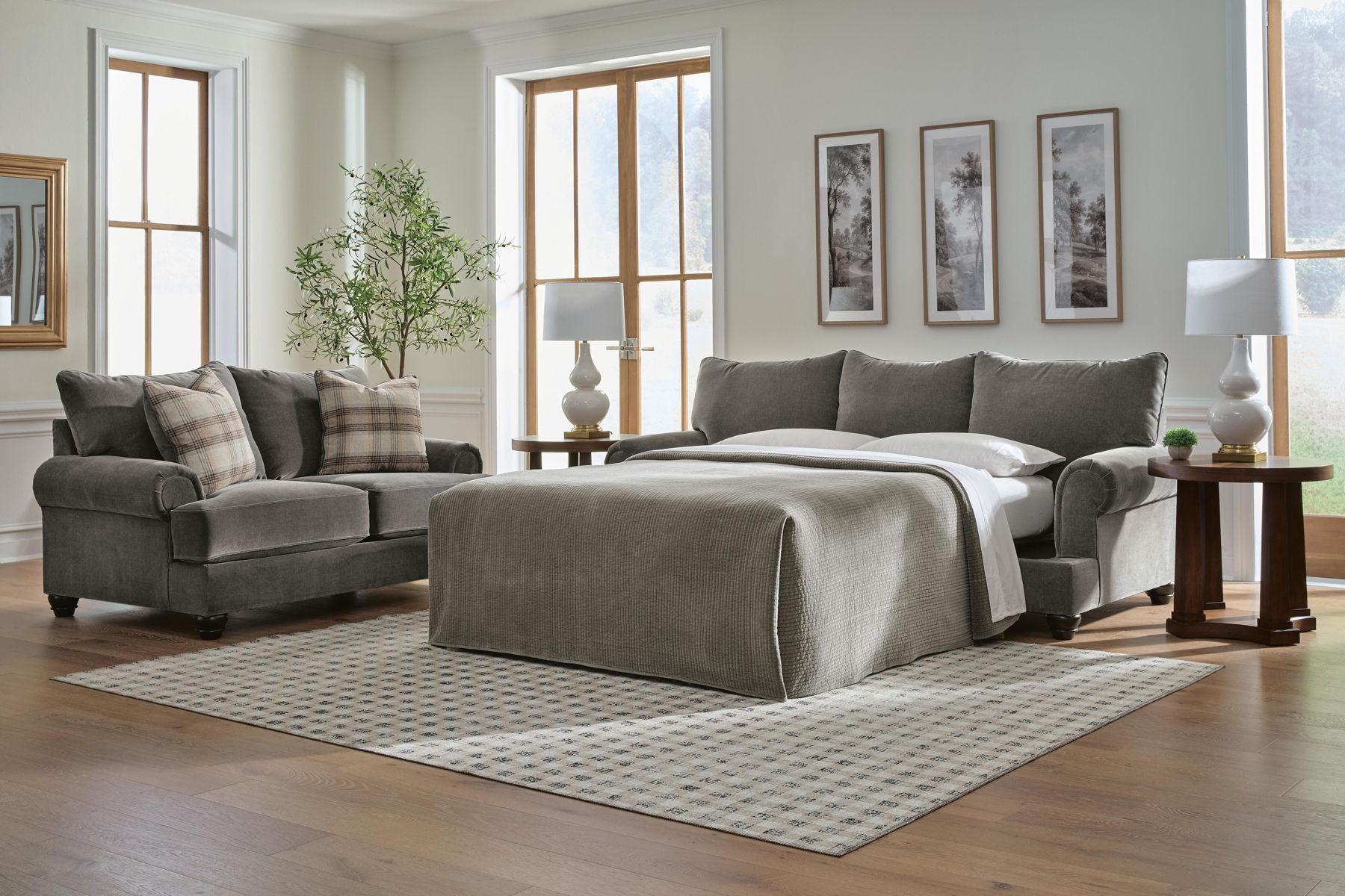 Tallow Creek - Queen Sofa Sleeper - Shadow - Image 4