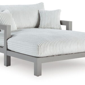 Hurley Park - Chaise Lounge With Cushion - Gray