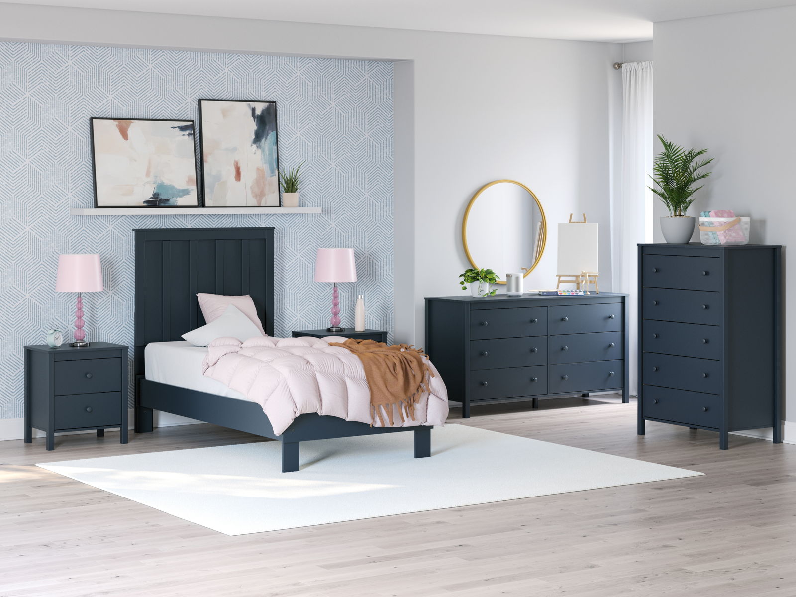Simmenfort - Platform Bed With Panel Headboard - Image 18