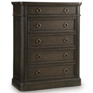 Wickenger - Five Drawer Chest - Dark Brown