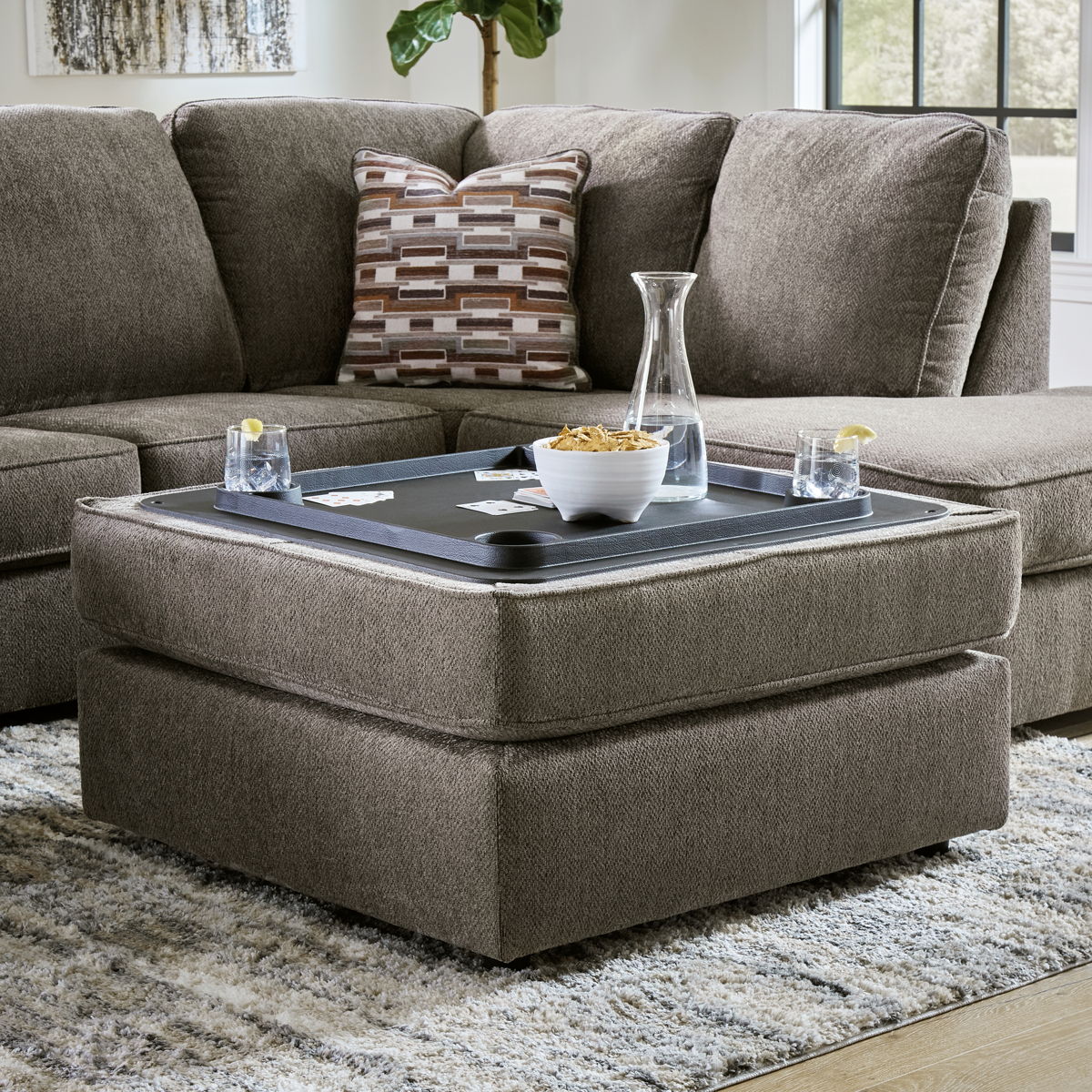 O'Phannon - Ottoman With Storage - Putty - Image 5