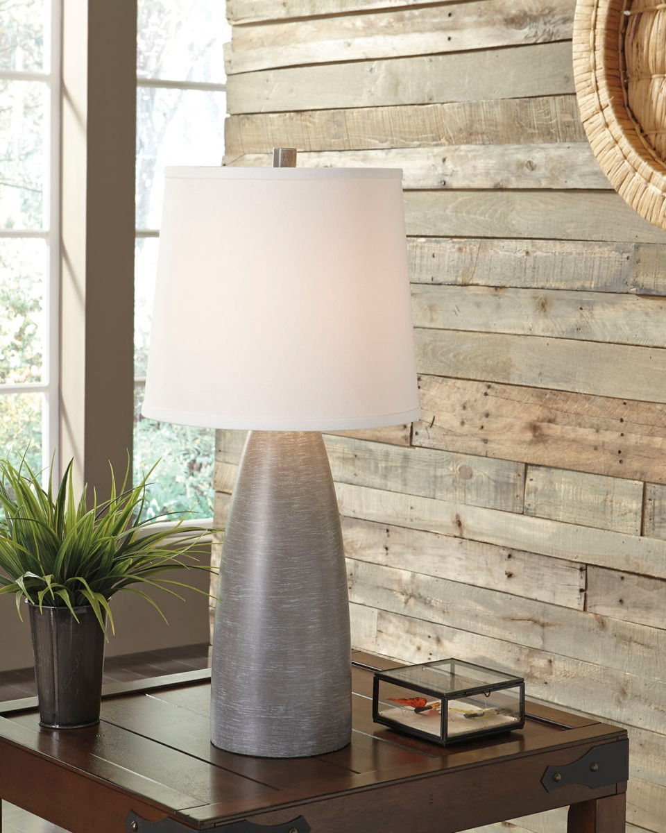 Shavontae - Poly Table Lamp (Set of 2) - Gray - Image 3