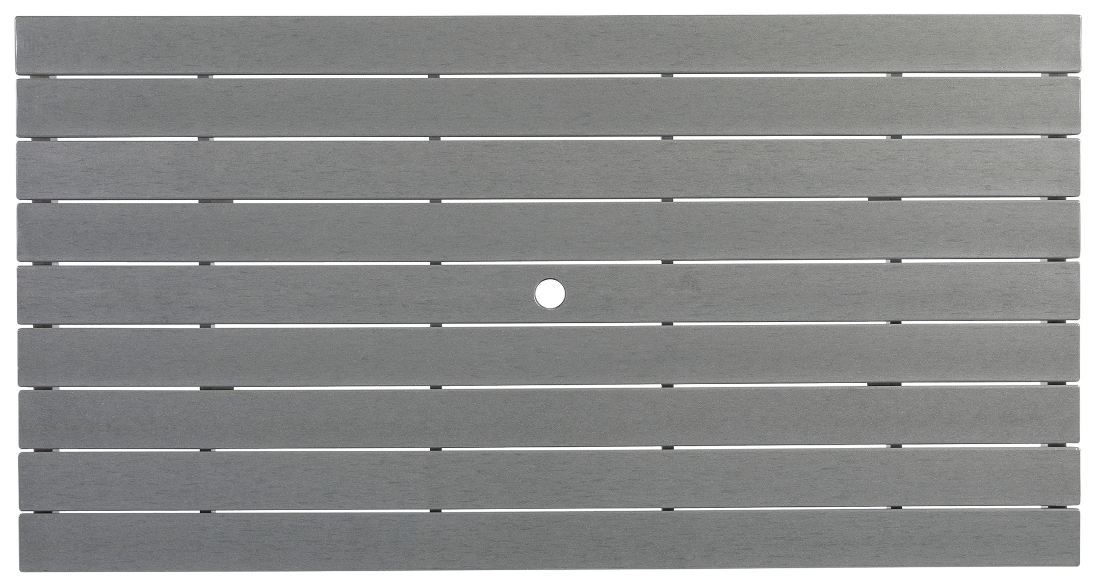 Transville - RECT COUNTER TABLE W/Umb OPT - Gray / White - Image 2