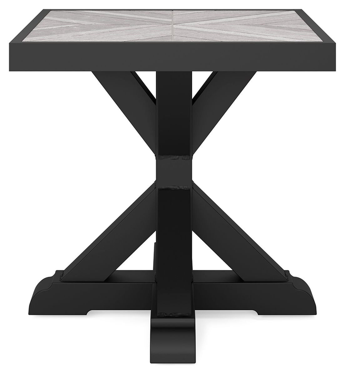 Beachcroft - Square End Table - Black / Light Gray - Image 5
