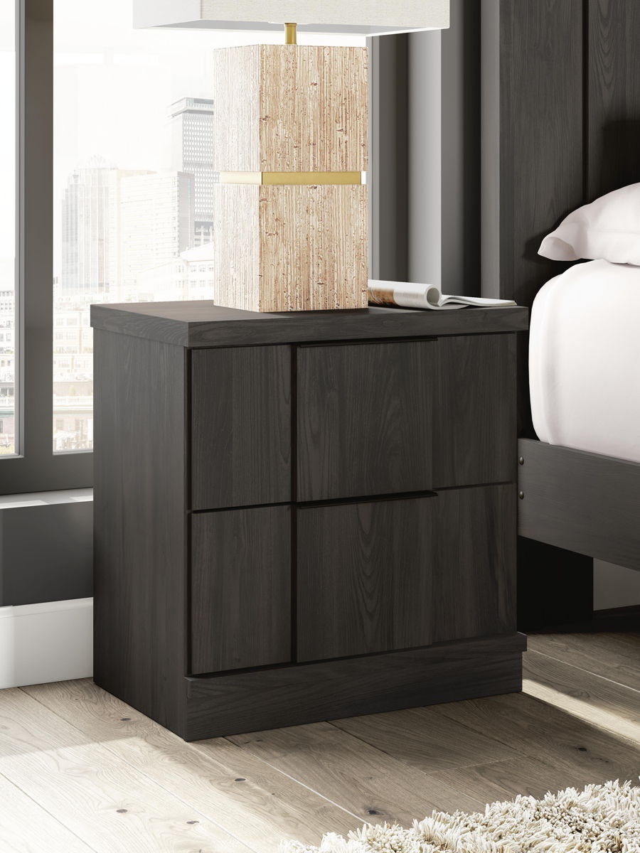 Shaehartin - Two Drawer Night Stand - Dark Brown - Image 6
