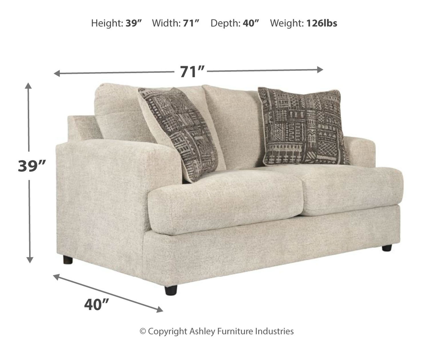 Soletren - Loveseat - Stone - Image 6