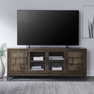 Shaker Lakes - 82" TV Console - Harvest Brown