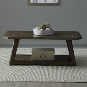 Carolina Park - Rectangular Cocktail Table - Amber Brown