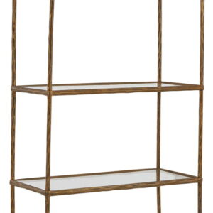 Ryandale - Bookcase - Antique Brass Finish