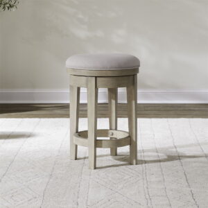Brentwood - Upholstered Swivel Console Stool - Sandstone