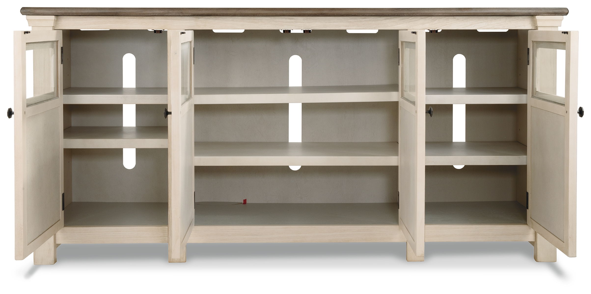 Bolanburg - Extra Large TV Stand - White / Brown / Beige - Image 7