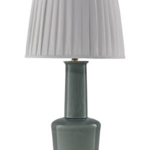 Webbington - Ceramic Table Lamp - Teal / Gold Finish