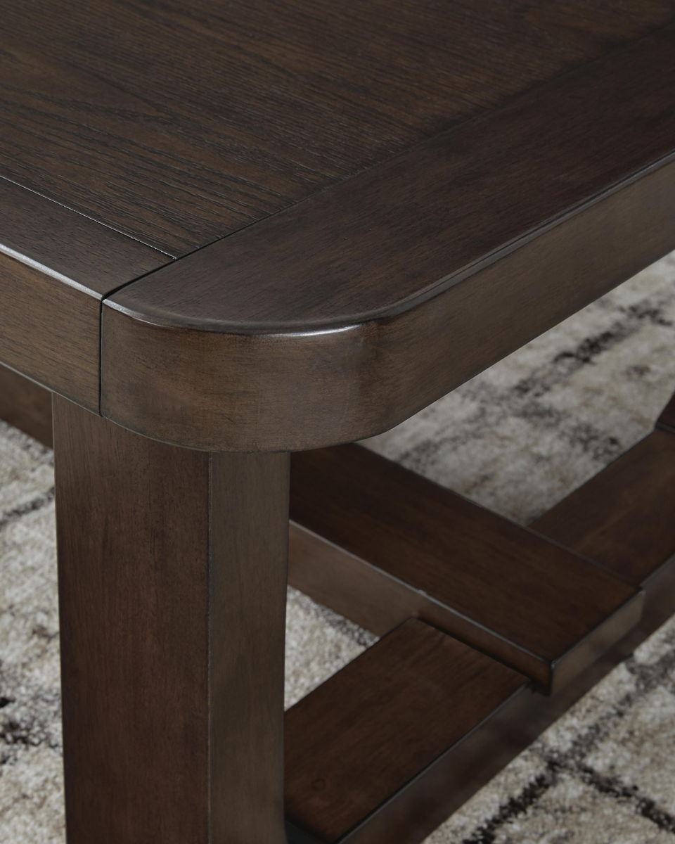 Breckington - Rectangular Cocktail Table - Dark Brown - Image 7