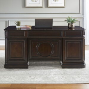 Brayton Manor - Jr Executive Desk - Cognac