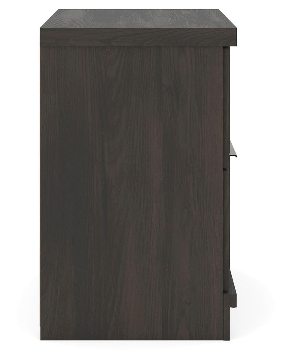 Shaehartin - Two Drawer Night Stand - Dark Brown - Image 8
