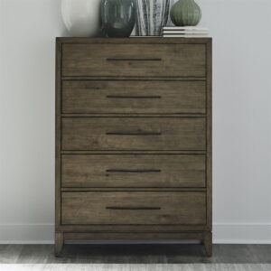 Shaker Lakes - 5 Drawer Chest - Harvest Brown