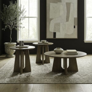 Hendrix Place - 3 Piece Set (Cocktail Table And 2 End Tables) - Natural
