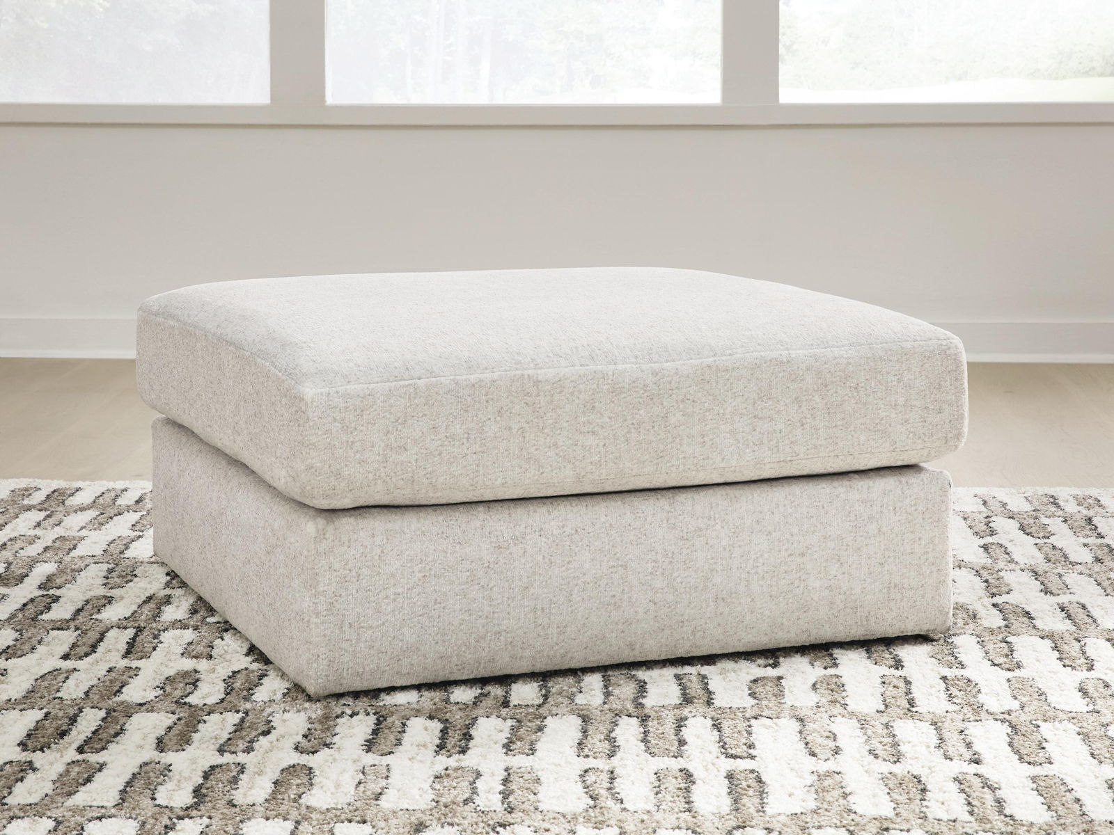 Kestrie - Oversized Accent Ottoman - Feathered - Image 3