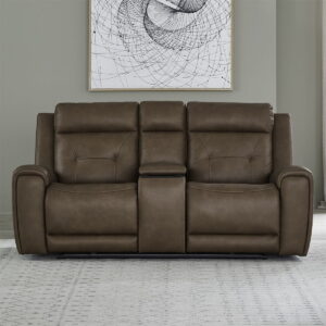 Beckham - Loveseat With Console P2 & ZG - Aline Saddle